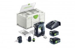 Festool 576867 CXS 12 12v Cordless Drill Set With 2x Batteries & Screwdriver Bits GB